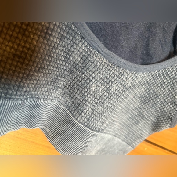 PINK Victoria’s Secret taupe dark gray textured stretchy bralette sports bra • M - Picture 2 of 10